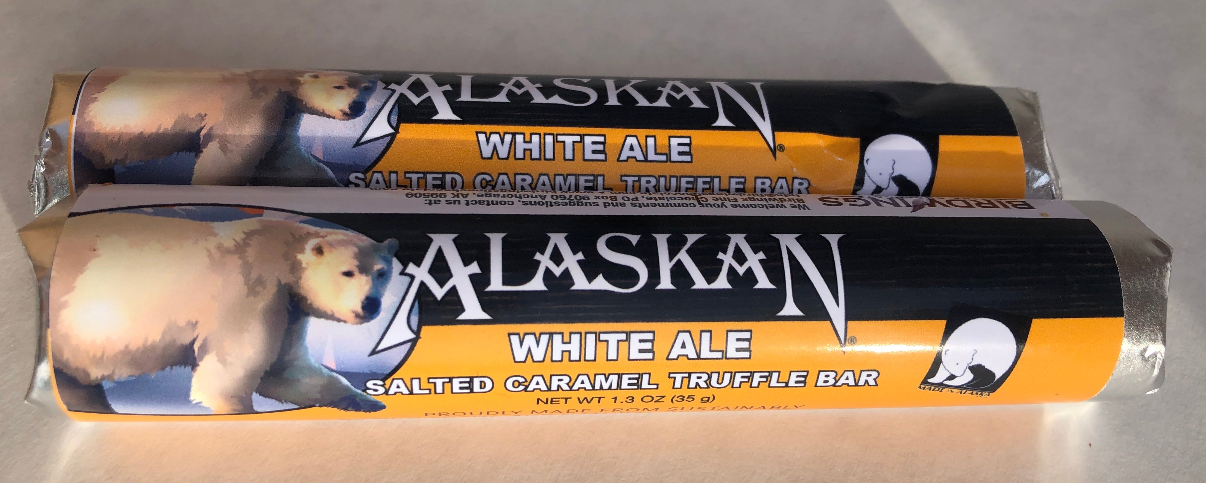 Alaskan Brewing White Ale Salted Caramel Truffle Bar